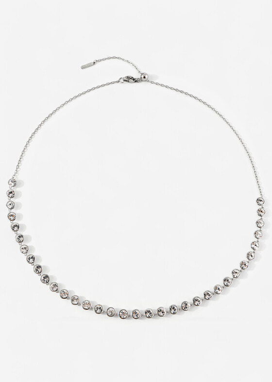 Колье с подвесами Brosway Серебристое колье с кристаллами NECKLACE SYMPHONIA