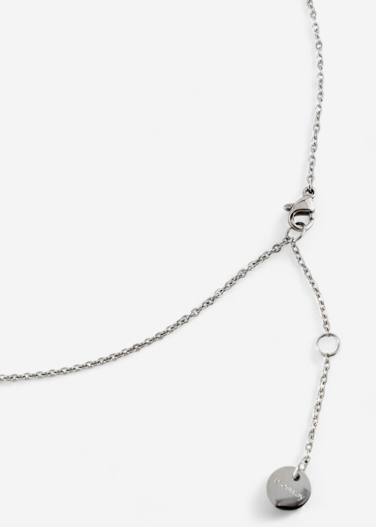 Silver necklace with blue crystals NECKLACE SYMPHONIA