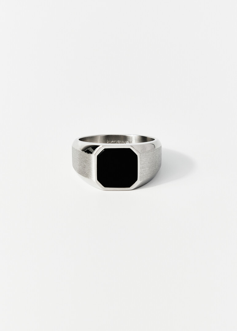 RING PINK STONE Signet RING