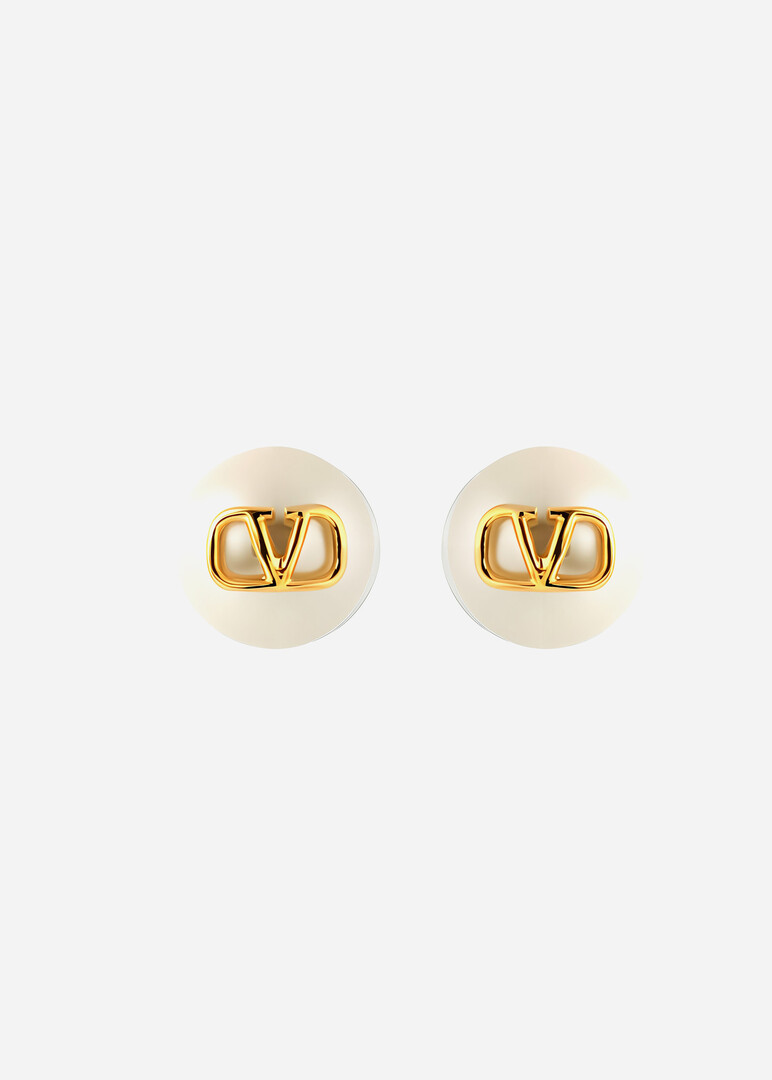 VLOGO SIGNATURE earrings with pearls