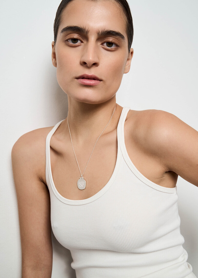 EYE OF HORUS pendant with white Topaz