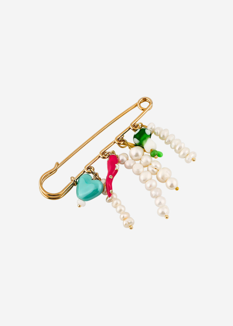 gold-tone brooch Crazy Pin