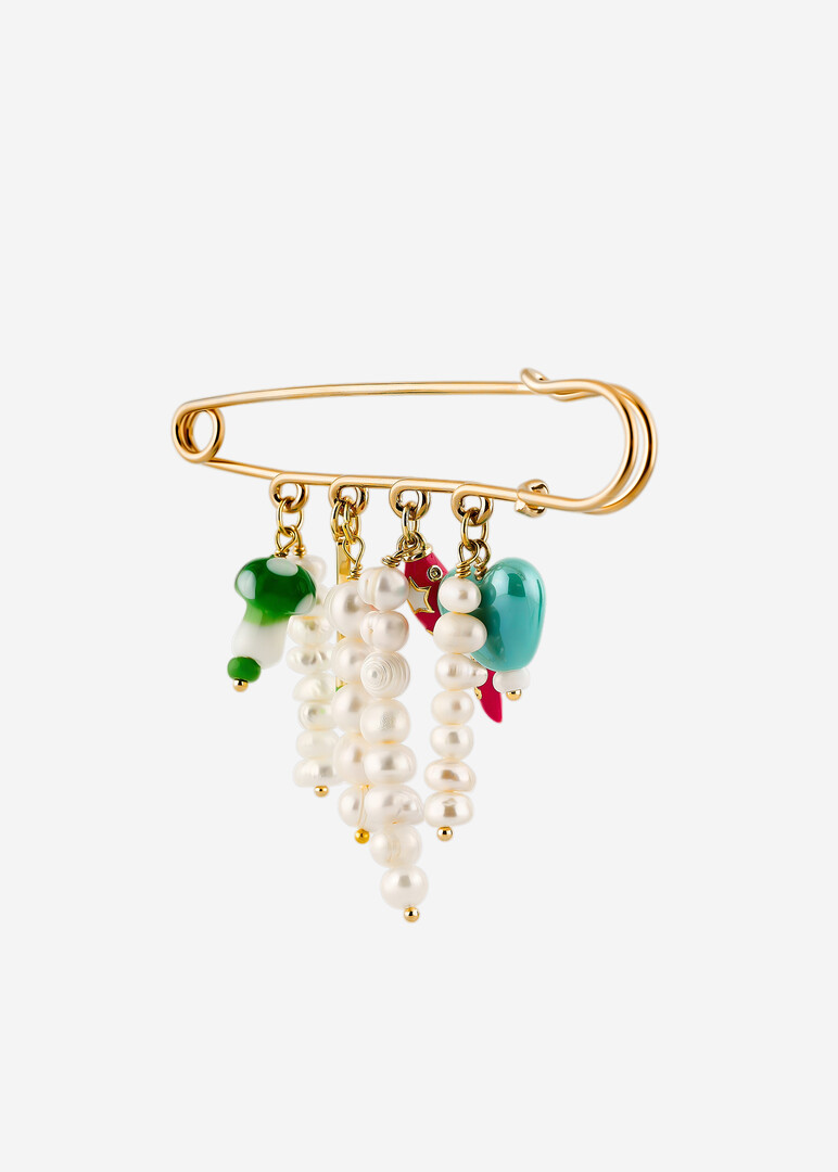 gold-tone brooch Crazy Pin