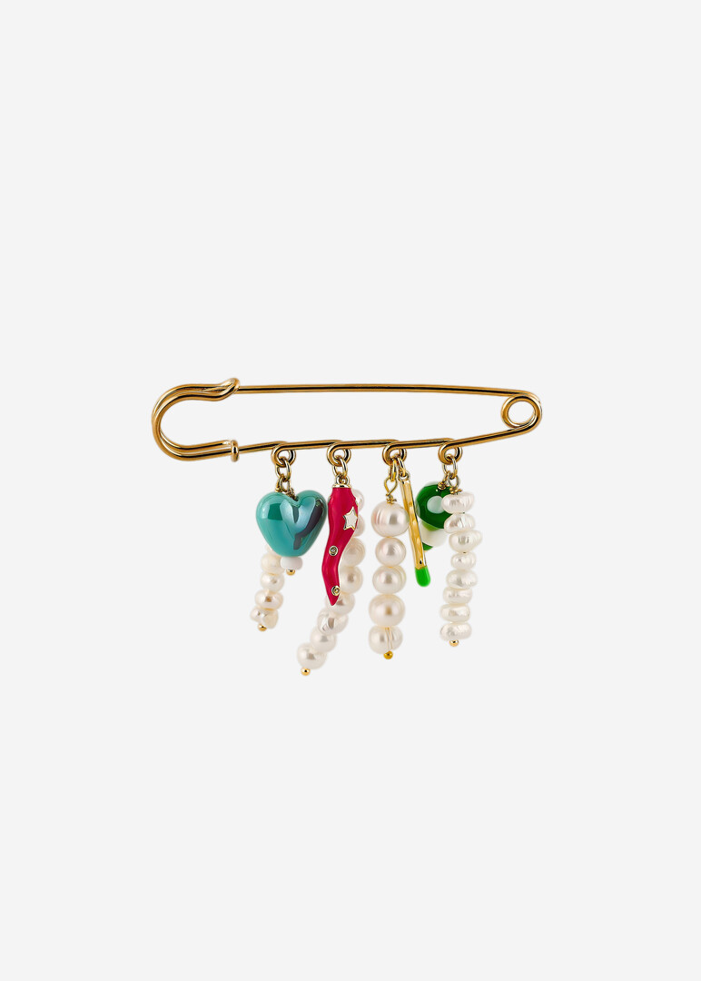 gold-tone brooch Crazy Pin