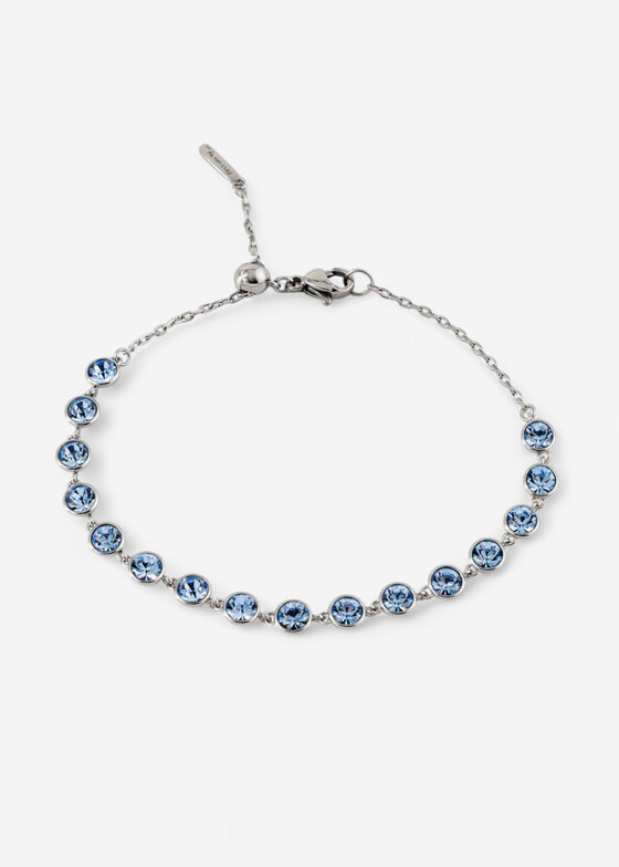Тонкие браслеты Brosway Серебристый браслет с голубыми кристаллами BRACELET SYMPHONIA
