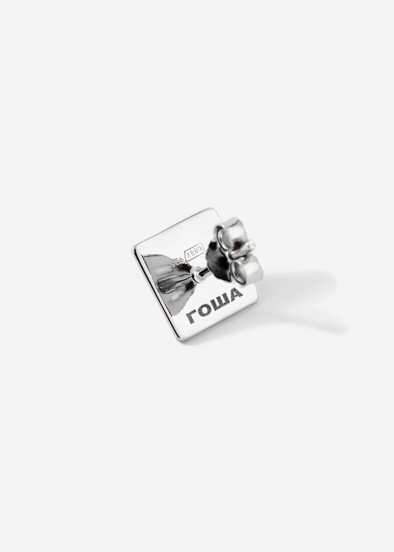 silver cuff mono-earring