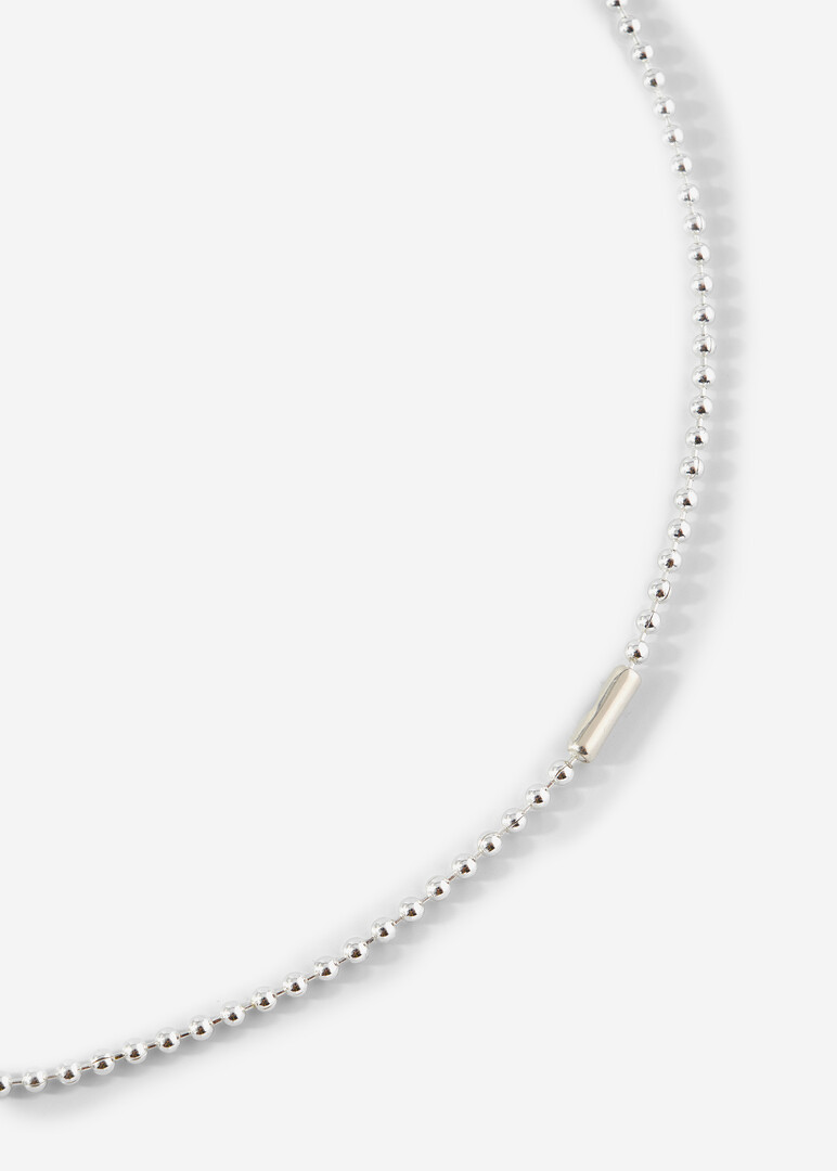 necklace with a pendant made of glass “BEAN", No.60 KLEIN