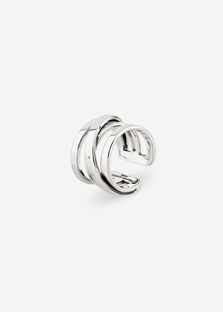wide silver-plated ring right