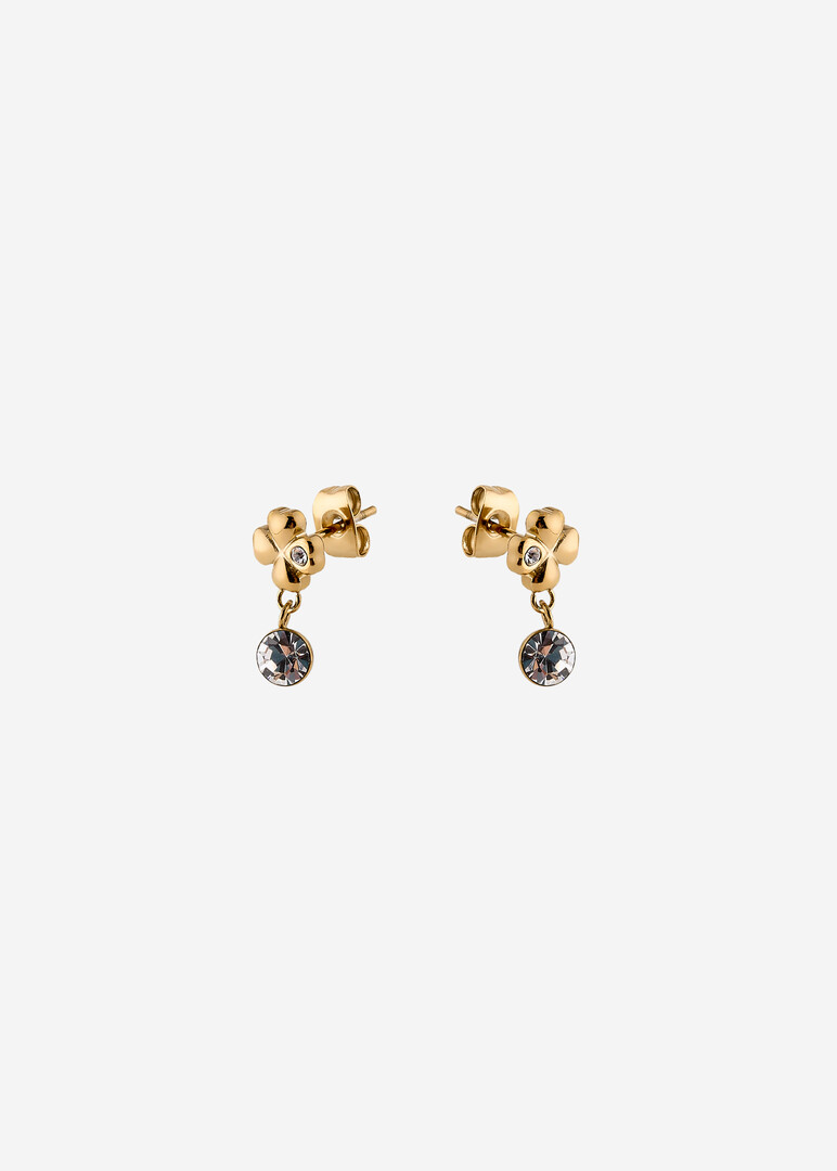 gold-plated crystal earrings from CHAKRA collection
