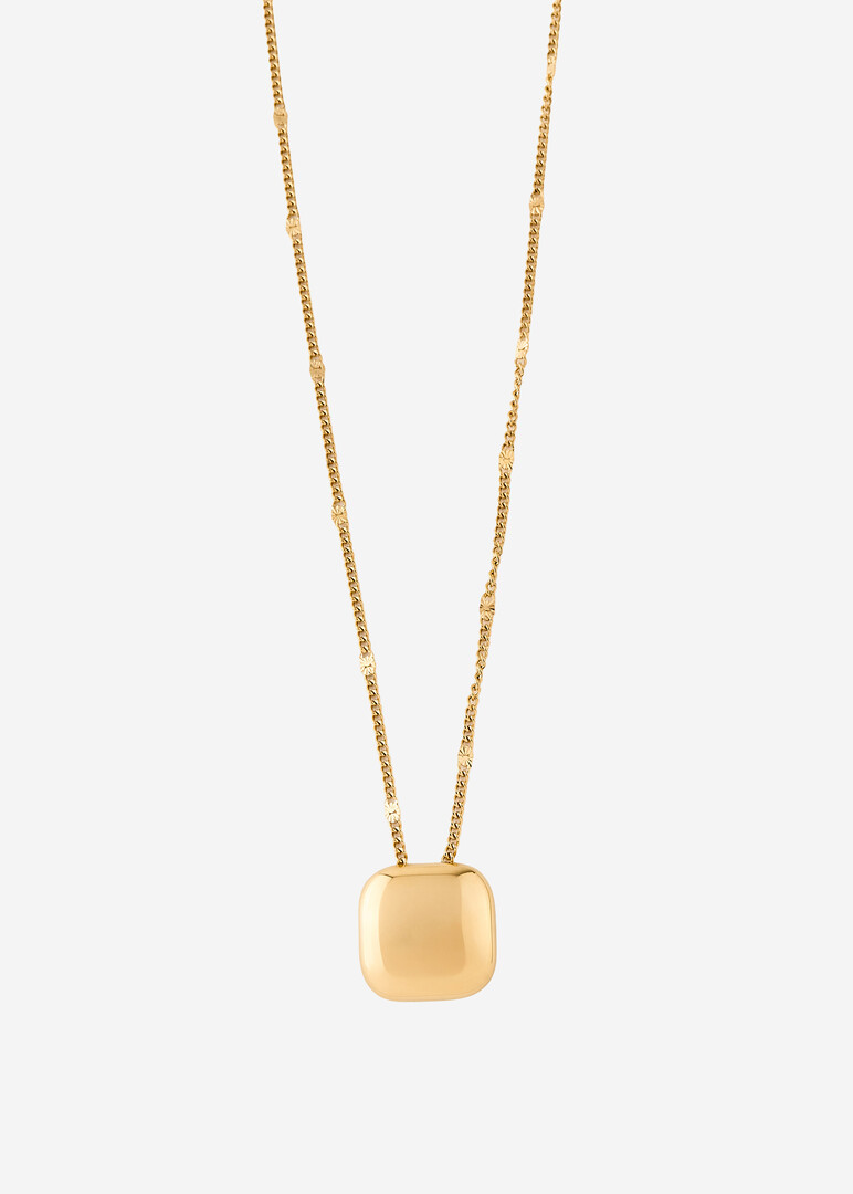 gold-plated steel necklace MUSE
