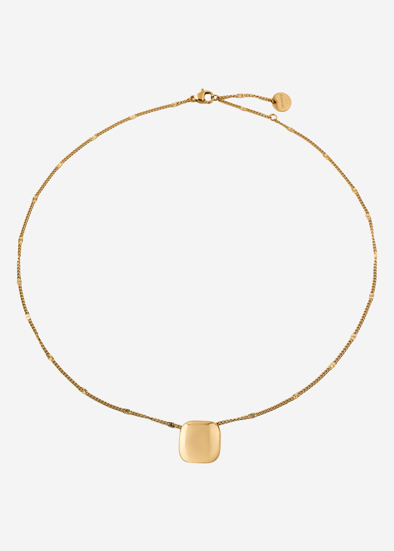 gold-plated steel necklace MUSE