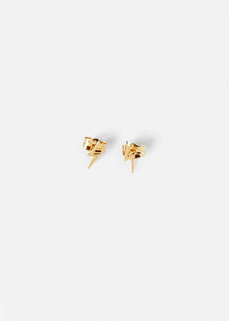 Blush Earrings zipper Pouches made of gold