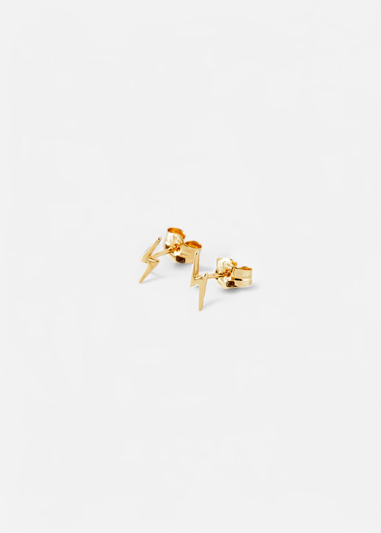 Blush Earrings zipper Pouches made of gold