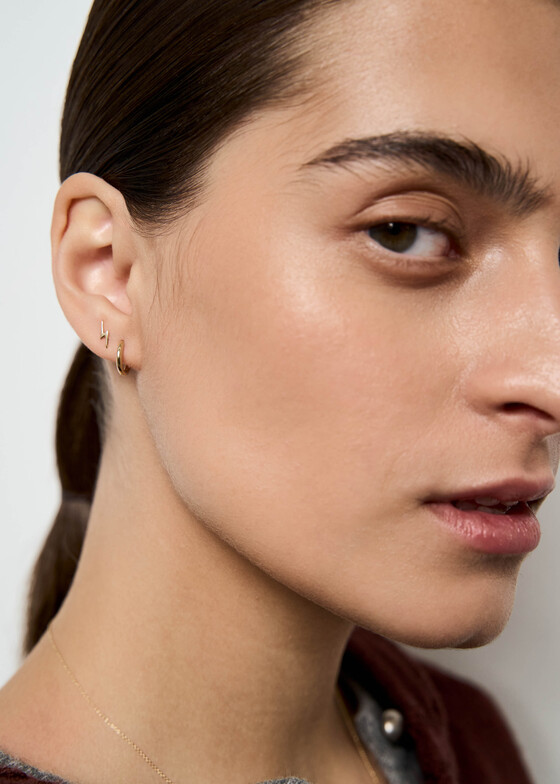 Серьги Blush Пусеты-молнии Blush Earrings из золота