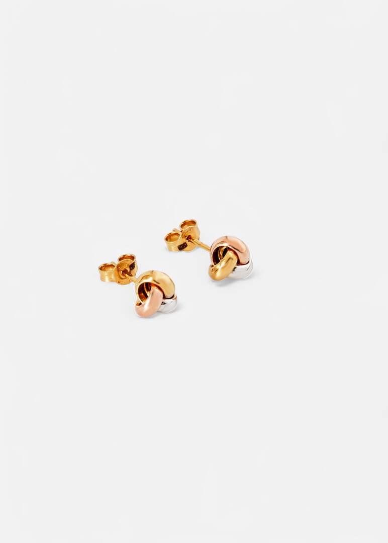 gold stud earrings