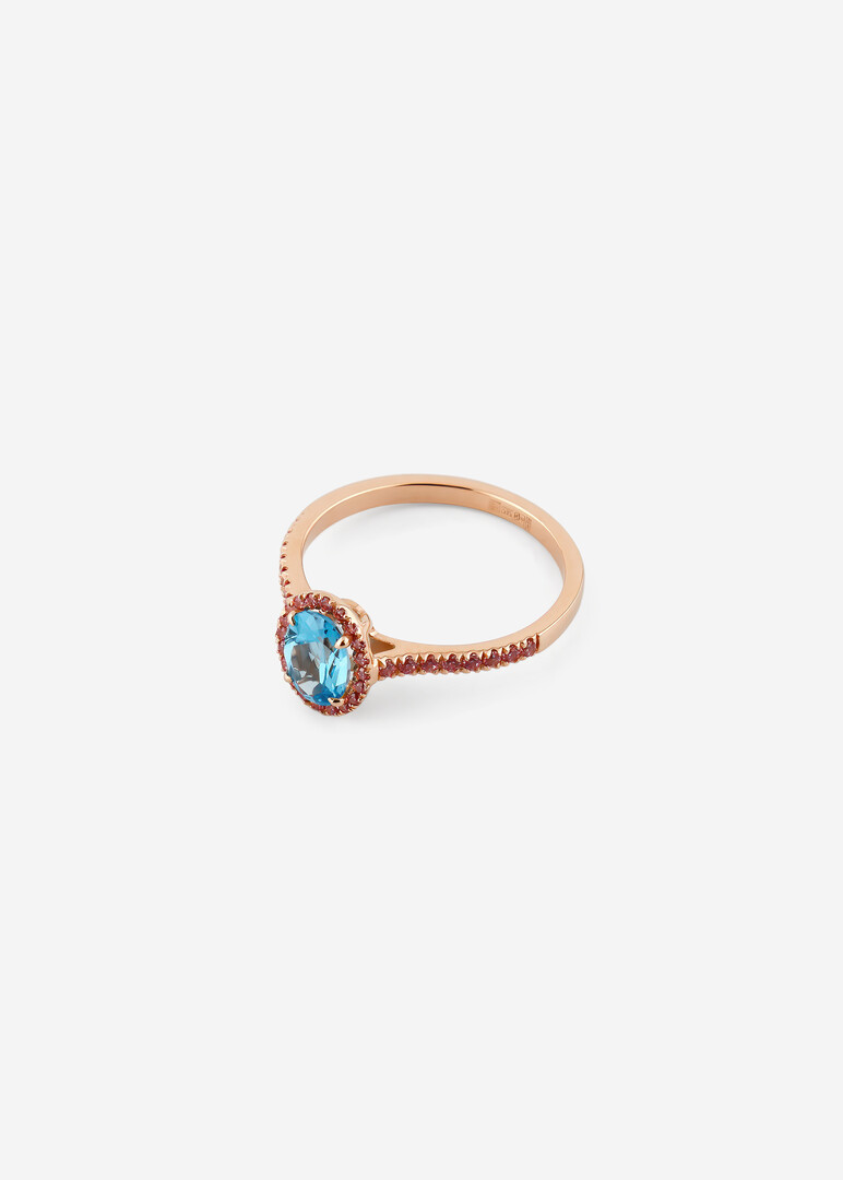 gold ring with topaz