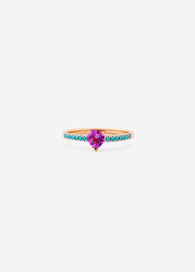 gold amethyst ring
