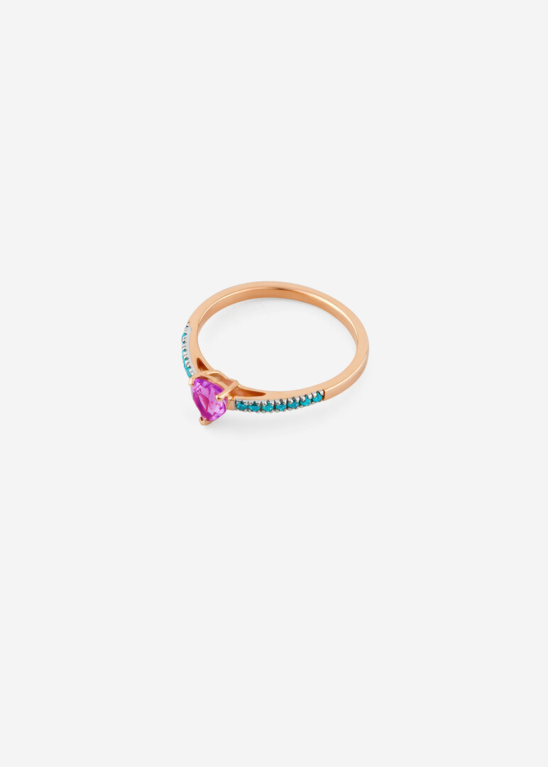 gold amethyst ring