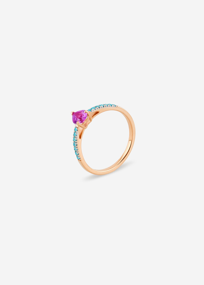 gold amethyst ring