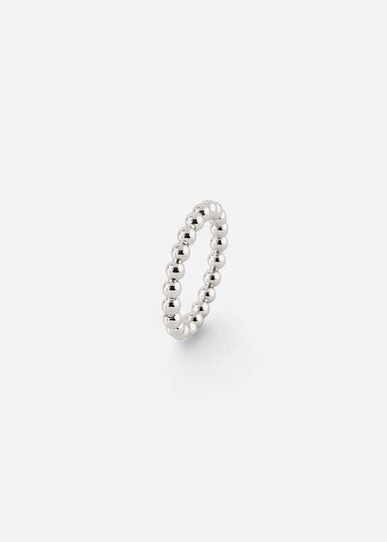 Кольцо из бусин Dzhanelli Jewellery Кольцо из серебра «Шары», коллекция SPHERE
