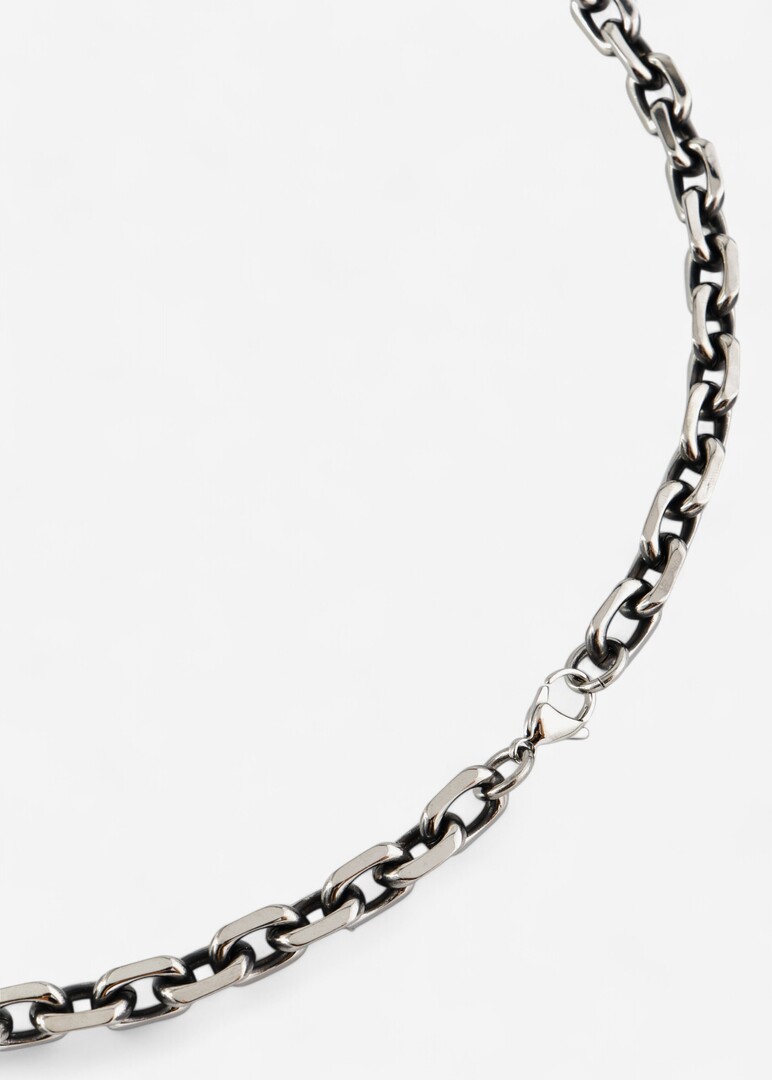 steel anchor chain necklace