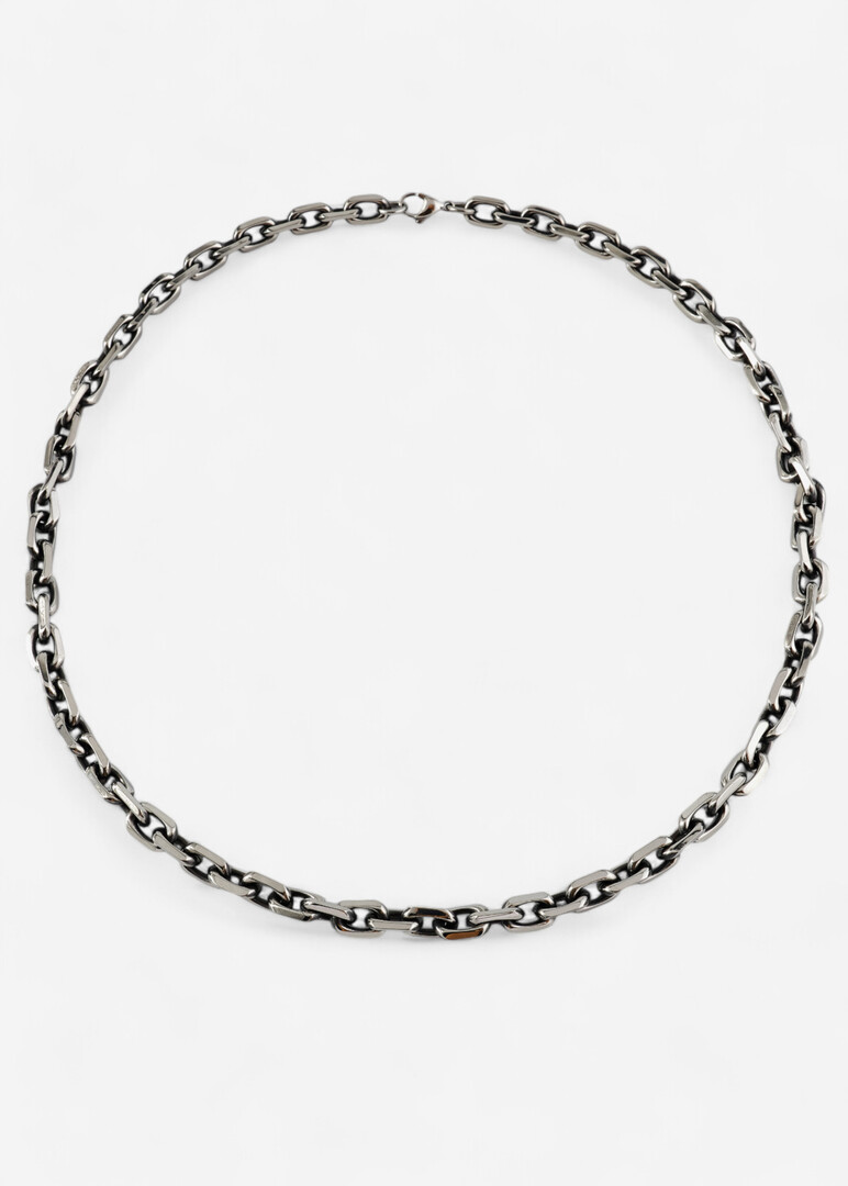 steel anchor chain necklace