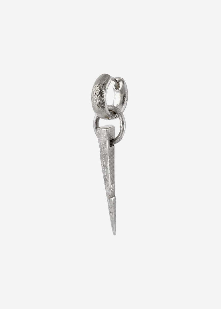 silver mono earring LIGHT OF LOVE EARRING