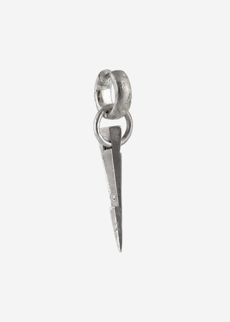 silver mono earring LIGHT OF LOVE EARRING