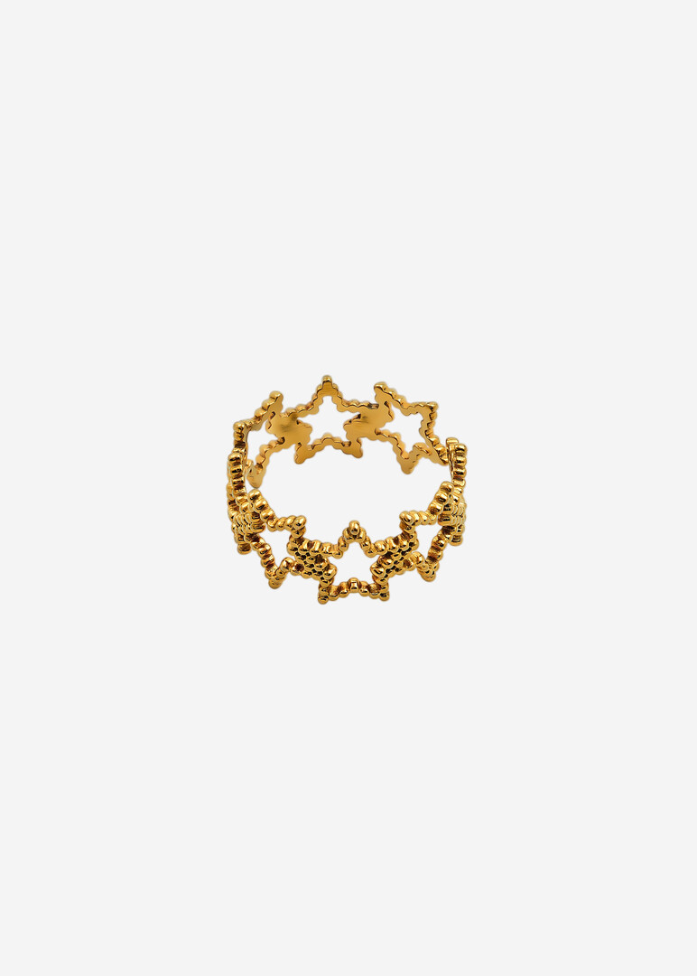 Gold stars ring