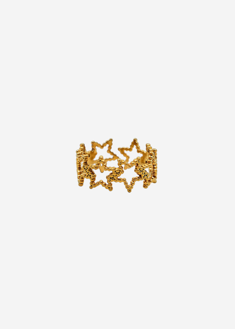Gold stars ring