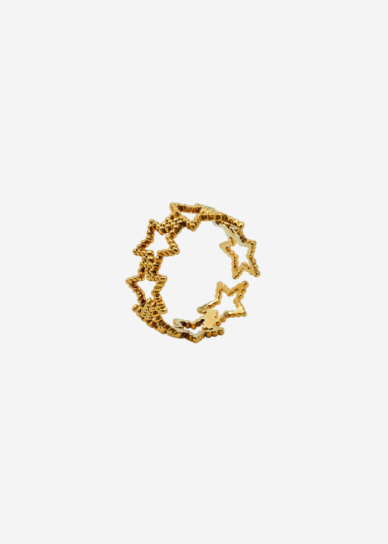 Gold stars ring