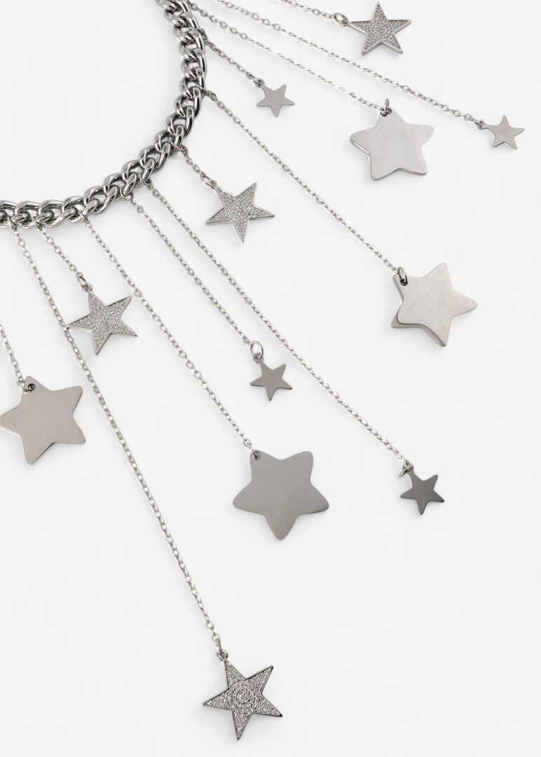 Silver Star is born Necklace