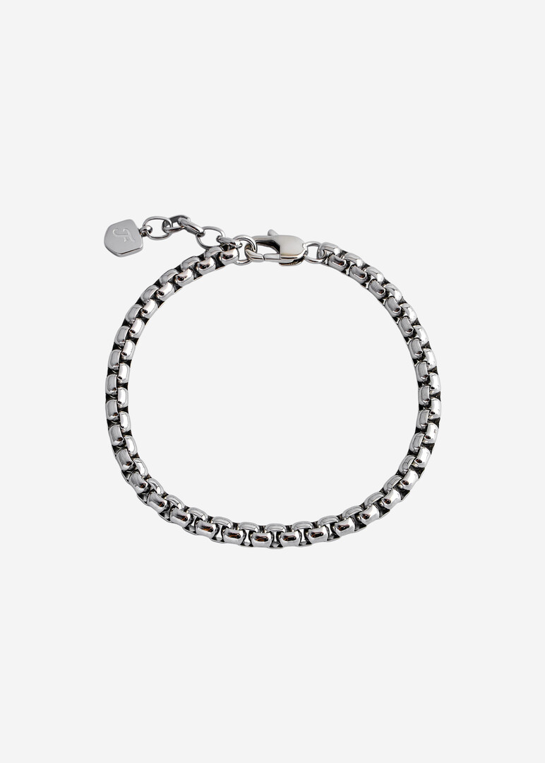 silver-tone chain bracelet Fossil