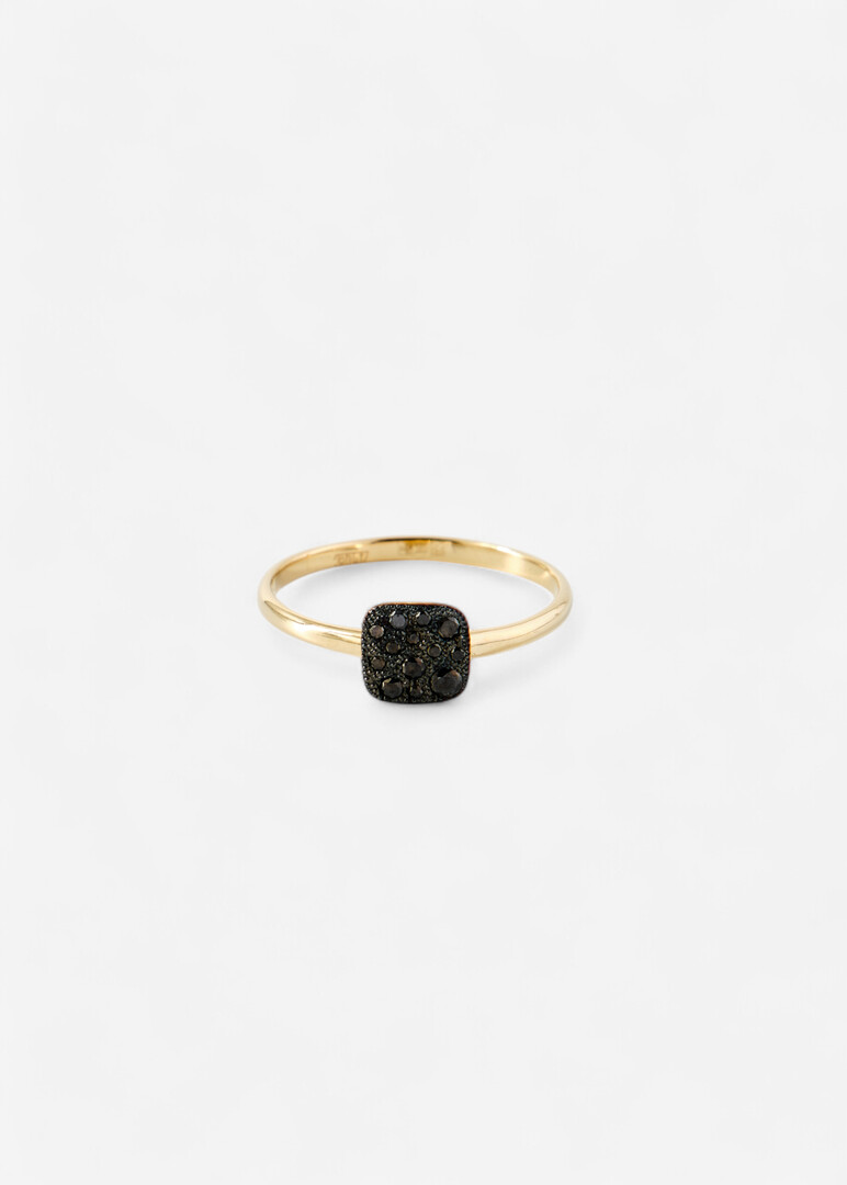 Gold and diamond ring