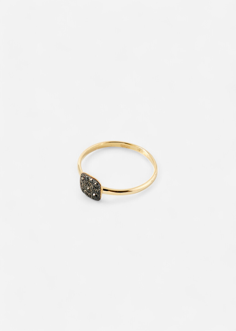 Gold and diamond ring