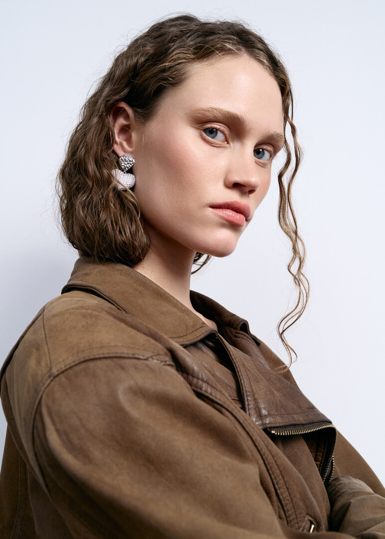 silver-tone earrings Silver Heart