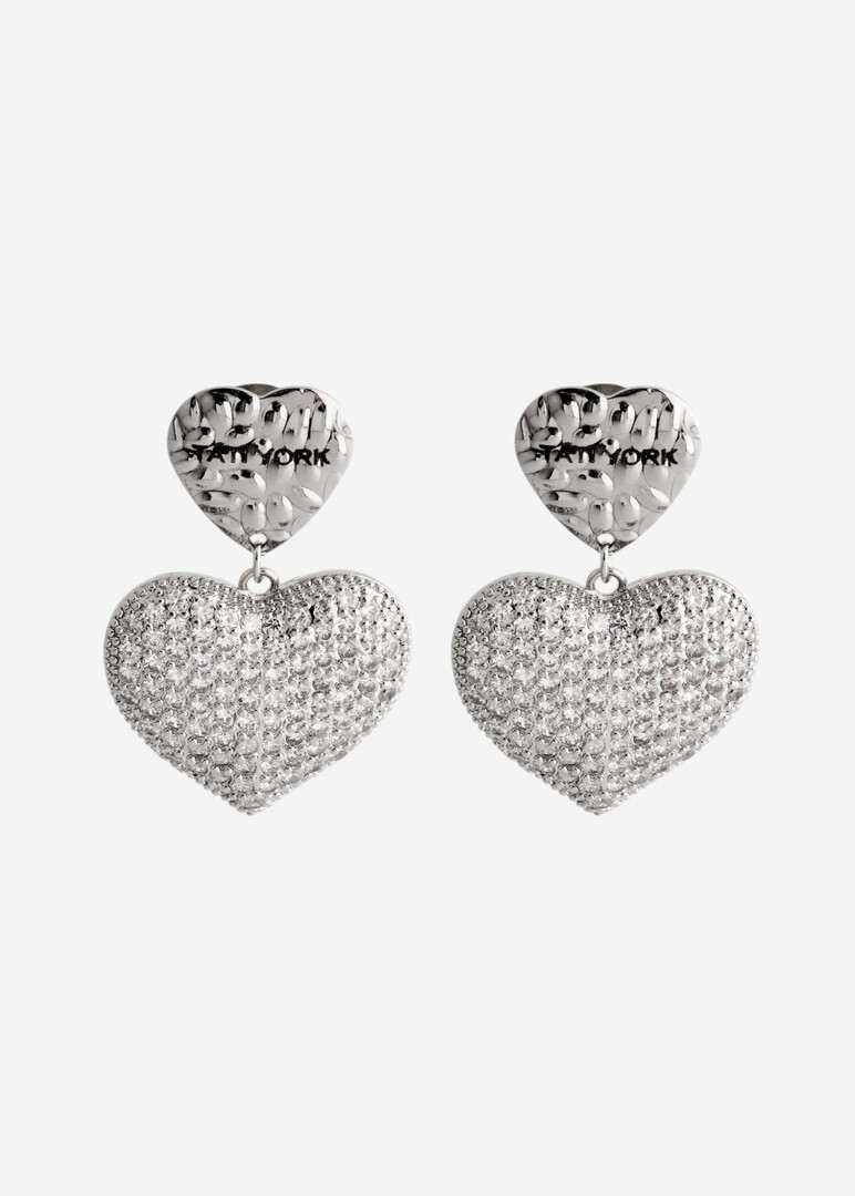 silver-tone earrings Silver Heart