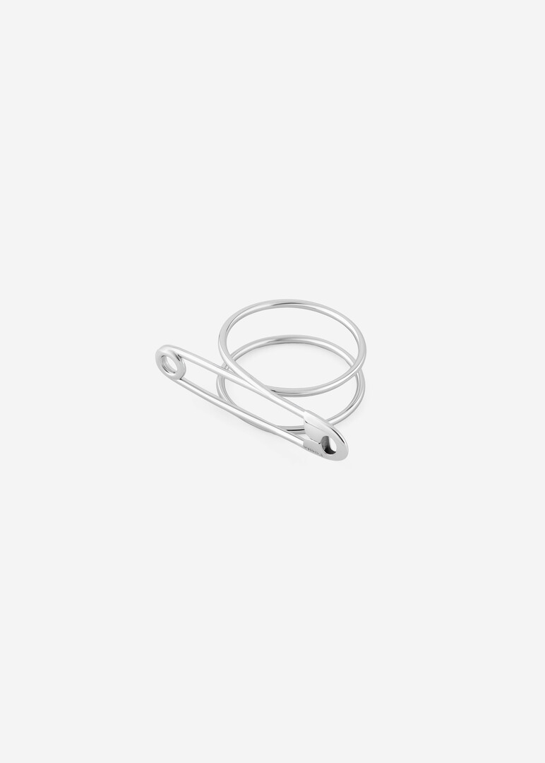 silver pin ring