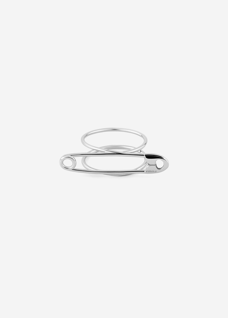 silver pin ring