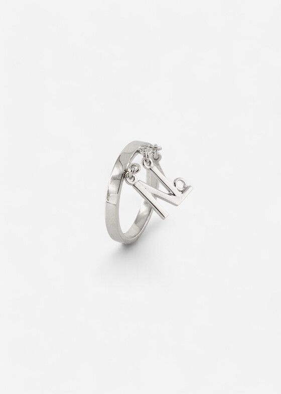 Акцентные кольца Dzhanelli Jewellery Кольцо из серебра «Номер 1», коллекция THE WORLD OF WORDS