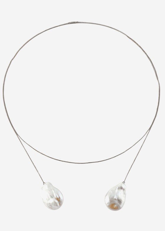 Многослойные колье Dzhanelli Jewellery Колье из золота с жемчугом «WHAT LIES BENEATH»
