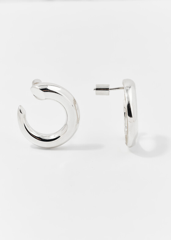 Серьги-кольца TABU Cерьги-кольца из серебра HORN