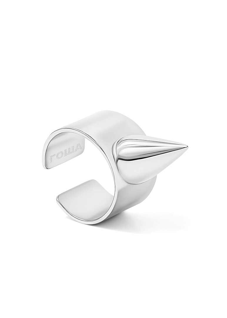 silver spike ring
