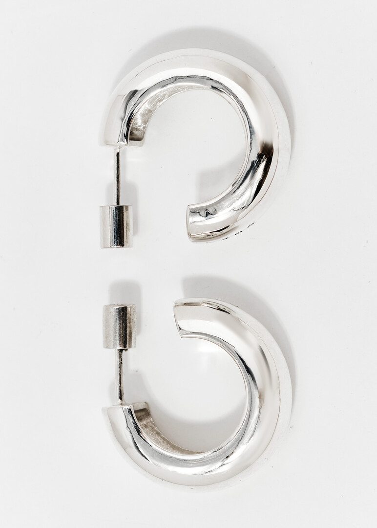 GLOW HOOPS Silver Hoop Earrings
