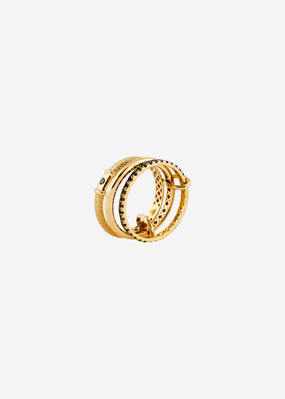 Широкие кольца COBRA JEWELRY Кольцо из золота с облагороженными бриллиантами
