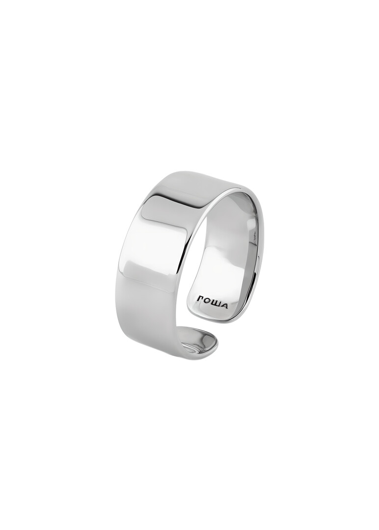 set of thin silver rings