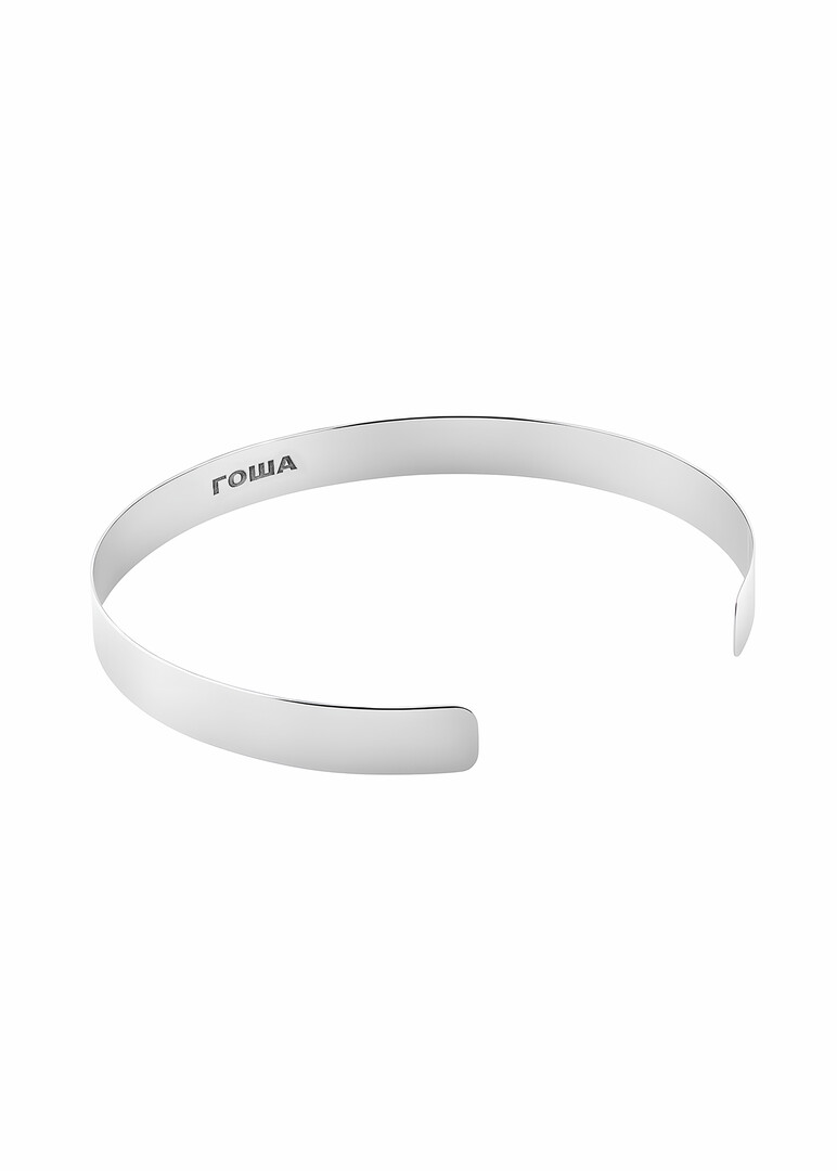 slim silver choker
