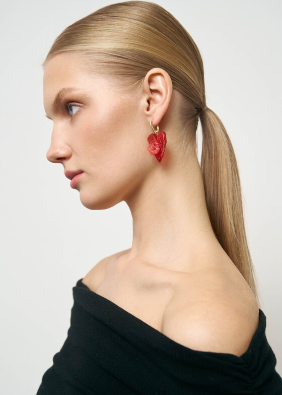 Серьги Maru Jewelry Серьги Red rose