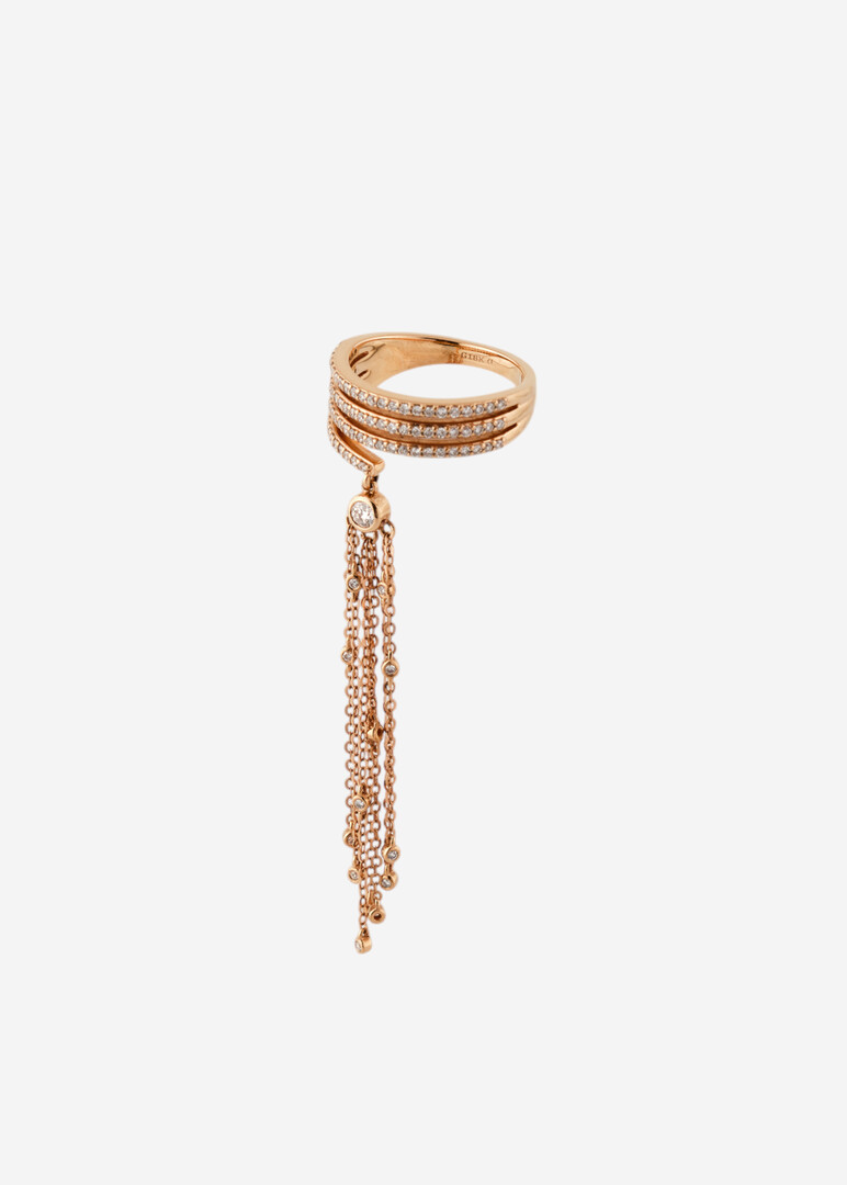 Gold and diamond ring
