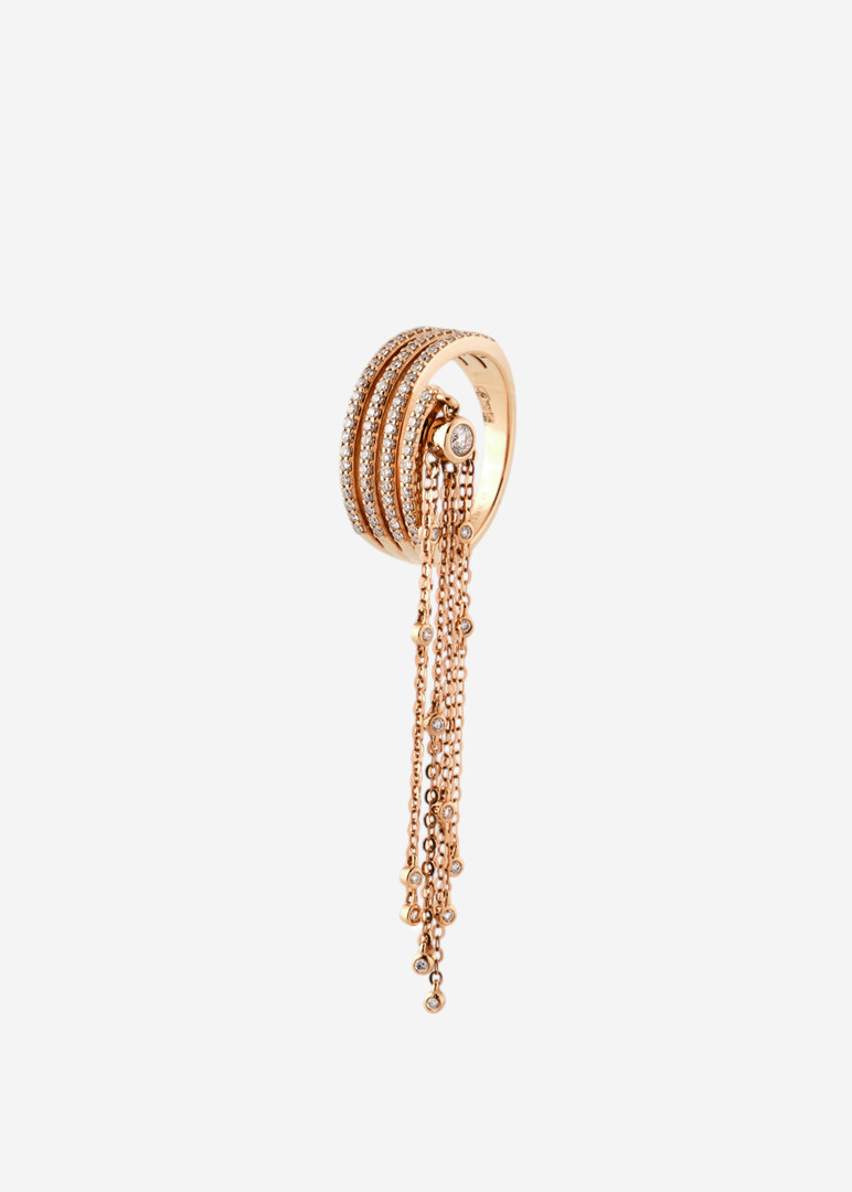 Gold and diamond ring